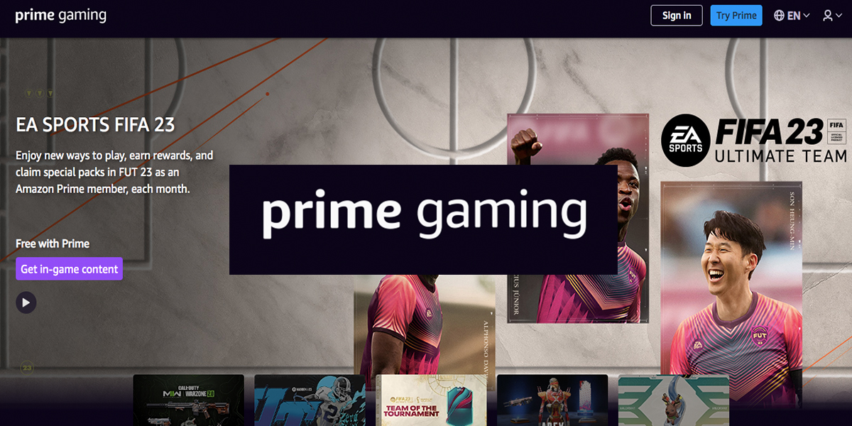 Prime Gaming offers free content for some of the biggest
